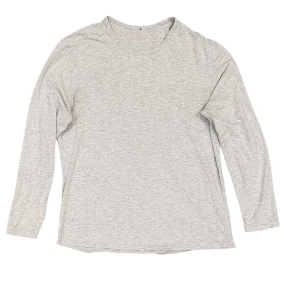 Lululemon 5 Year Basic Long Sleeve Heathered Core Gray - Picture 2 of 6